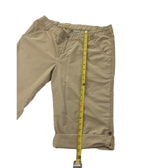Columbia Cropped Cotton/Nylon Hiking Pants, Size 12, Tan - Picture 10 of 10